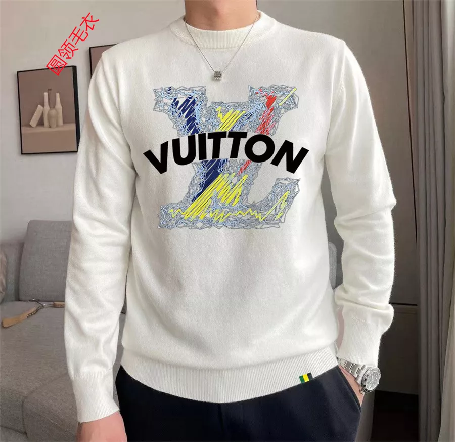 louis vuitton lv pull manches longues pour homme s_1272202